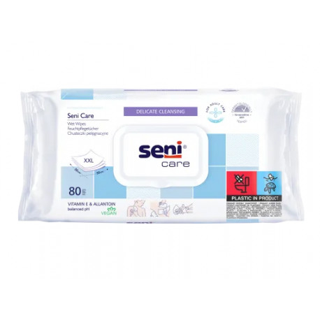 Seni Care Toalhetes c/ Vitamina E pac 80